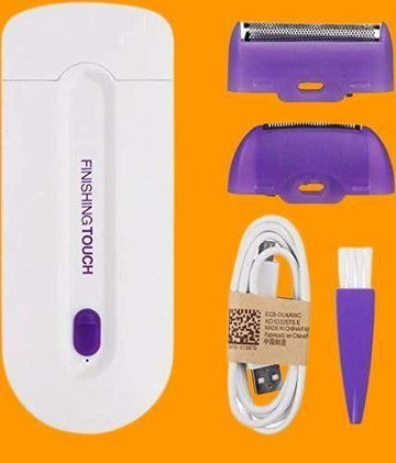 Rechargeable Painless Hair Trimmer for Women & Men - Facial & Body Hair Remover Shaver - Cordless & Portable